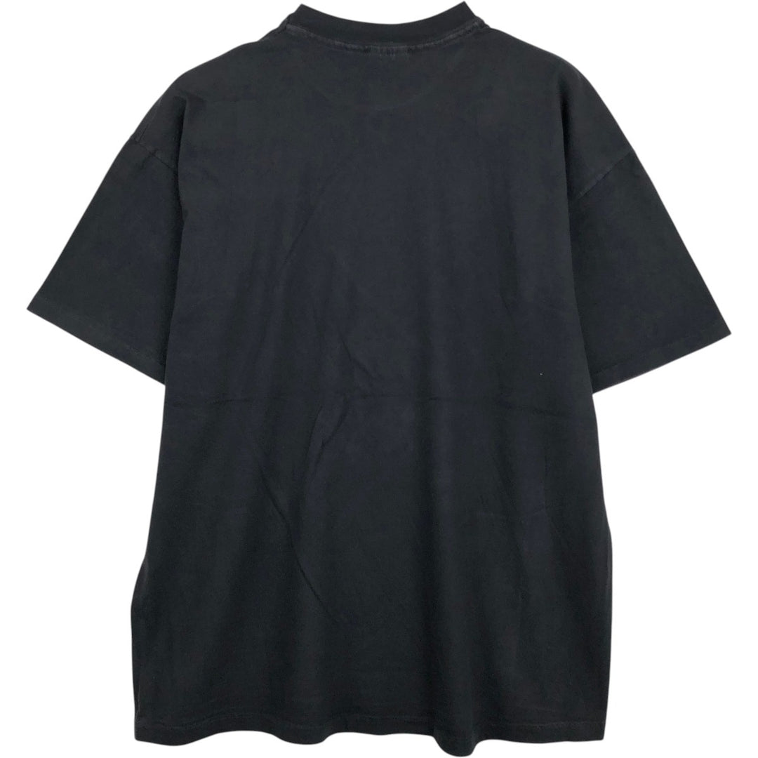 90'S Hanes BEEFY-T Printed T-shirt Made in USA Men's XL Vintage cotton black type Vintage Second Hand