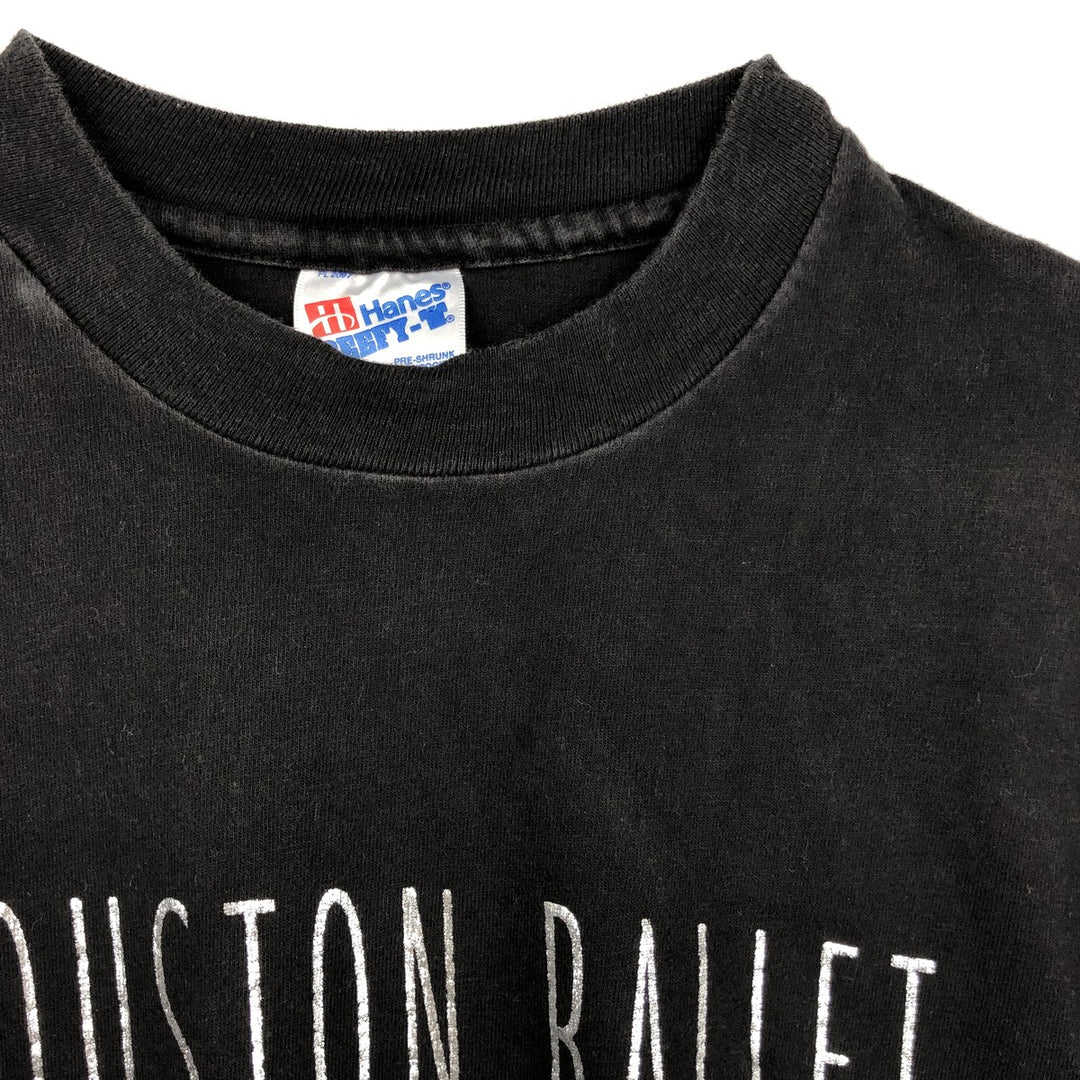 90'S Hanes BEEFY-T Printed T-shirt Made in USA Men's XL Vintage cotton black type Vintage Second Hand