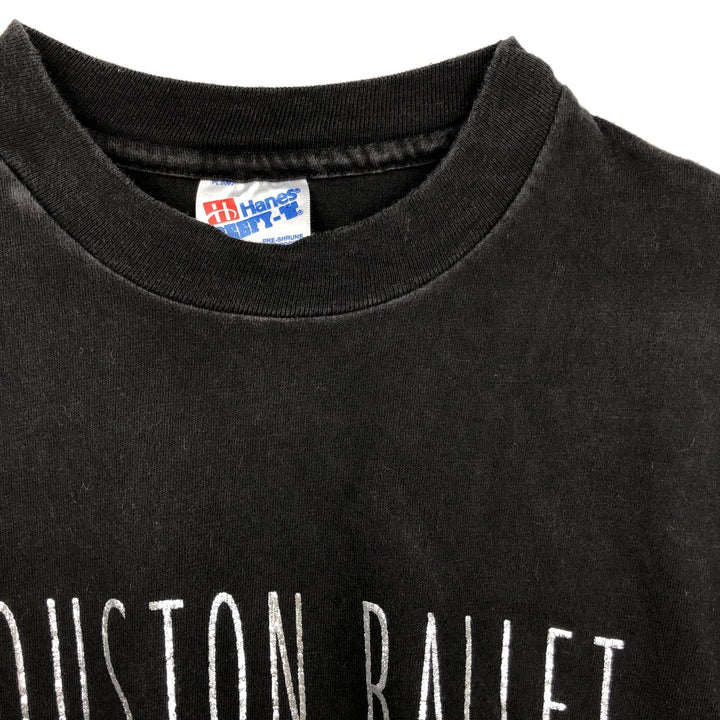 90'S Hanes BEEFY-T Printed T-shirt Made in USA Men's XL Vintage cotton black type Vintage Second Hand