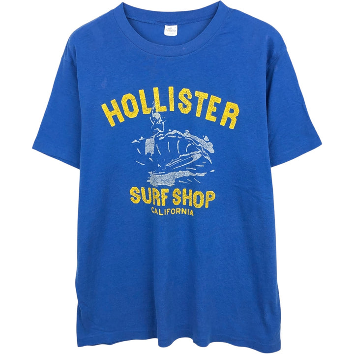 90'S Hollister surf/skate t-shirt, men's size XL equivalent, vintage. cotton blue type Vintage Second Hand