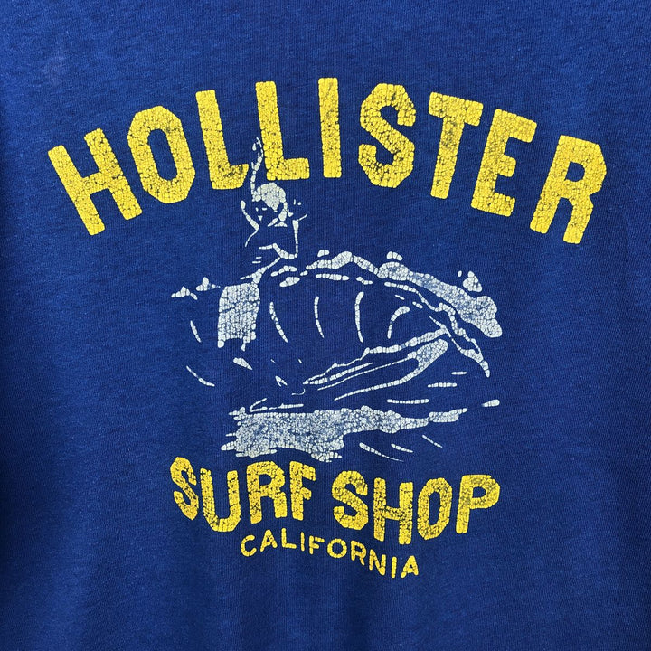 90'S Hollister surf/skate t-shirt, men's size XL equivalent, vintage. cotton blue type Vintage Second Hand