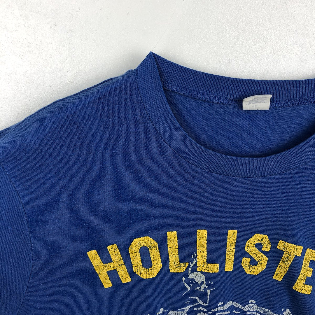 90'S Hollister surf/skate t-shirt, men's size XL equivalent, vintage. cotton blue type Vintage Second Hand