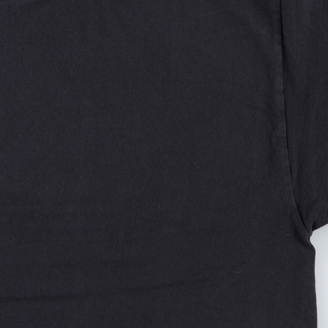 2000'S Delta Skull Pattern Message Print T-Shirt (Men's XL equivalent) cotton black type Vintage Second Hand