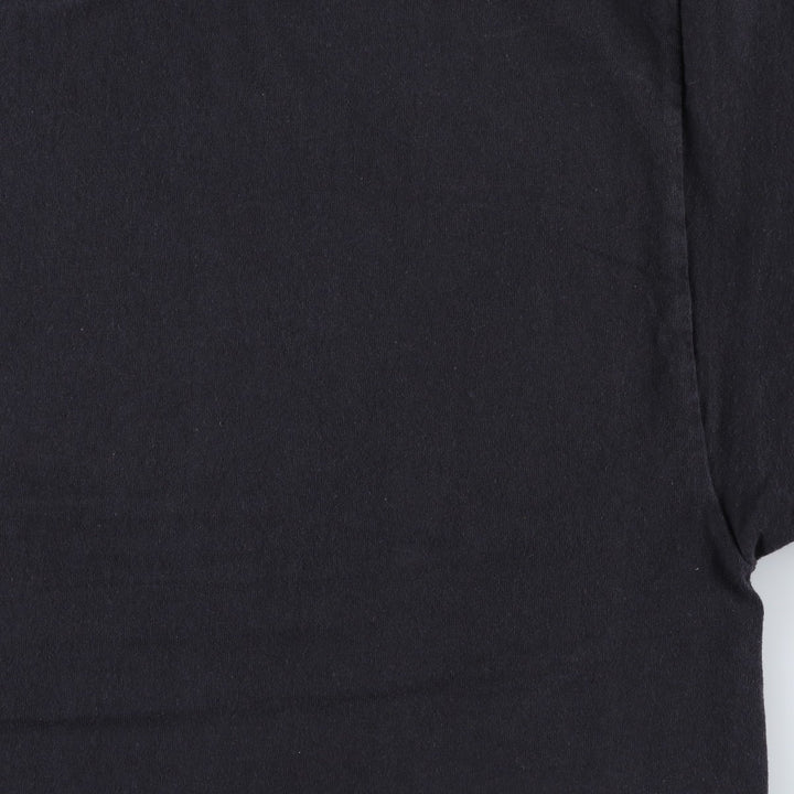 2000'S Delta Skull Pattern Message Print T-Shirt (Men's XL equivalent) cotton black type Vintage Second Hand