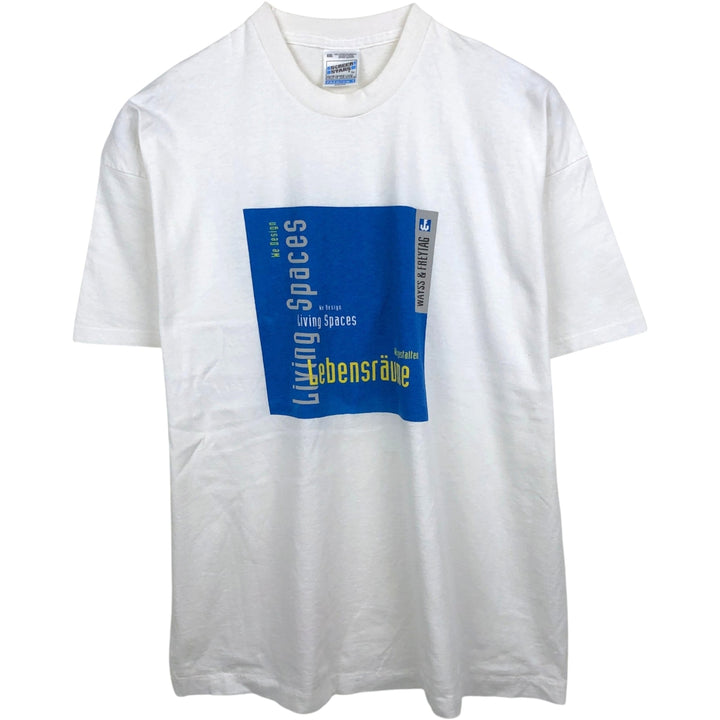 90'S Screen Stars Print T-Shirt, Made in Ireland, XXL (Equivalent to Men's XXL), Vintage cotton white type Vintage Second Hand