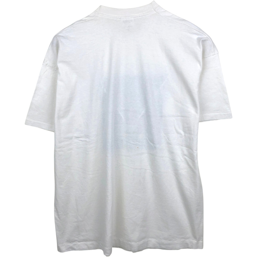 90'S Screen Stars Print T-Shirt, Made in Ireland, XXL (Equivalent to Men's XXL), Vintage cotton white type Vintage Second Hand