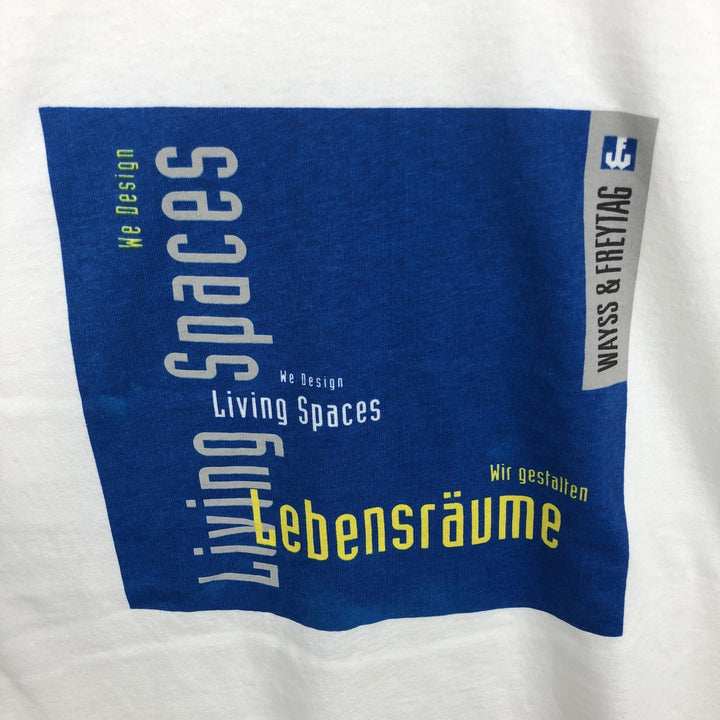 90'S Screen Stars Print T-Shirt, Made in Ireland, XXL (Equivalent to Men's XXL), Vintage cotton white type Vintage Second Hand