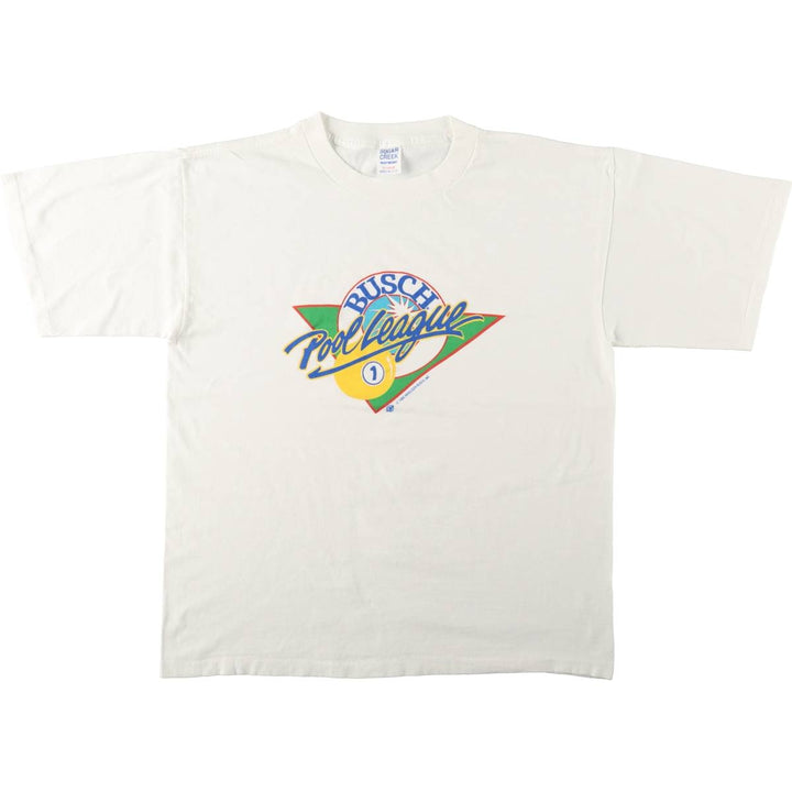 SUGAR CREEK HEAVYWEIGHT Printed T-Shirt, Made in USA, Men's XL (approx.) cotton white type Vintage Second Hand