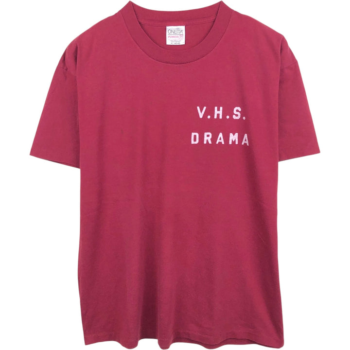 90's ONEITA POWER cotton red type Vintage Second Hand