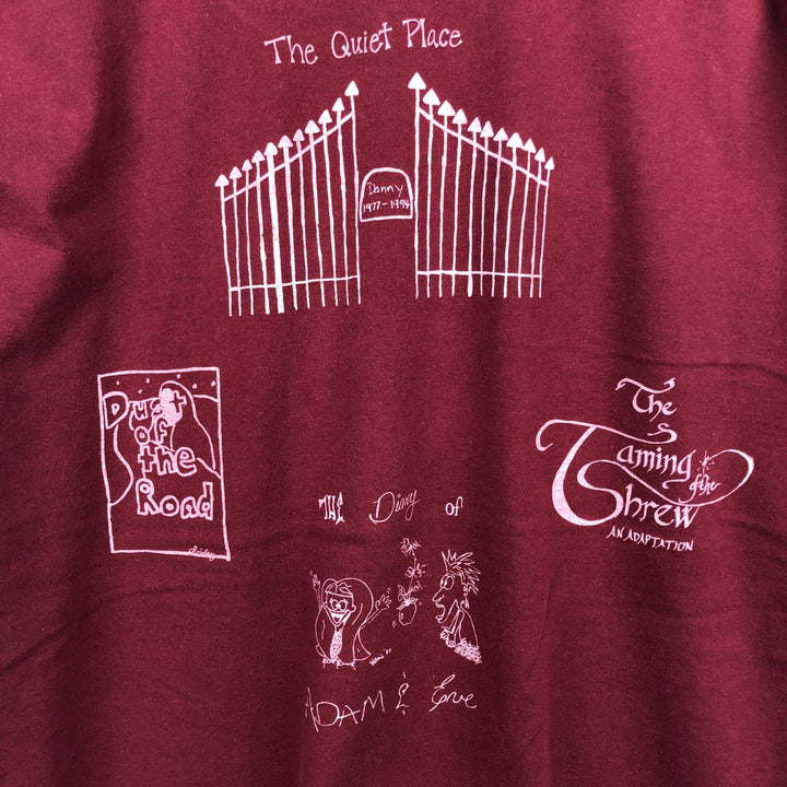 90's ONEITA POWER cotton red type Vintage Second Hand