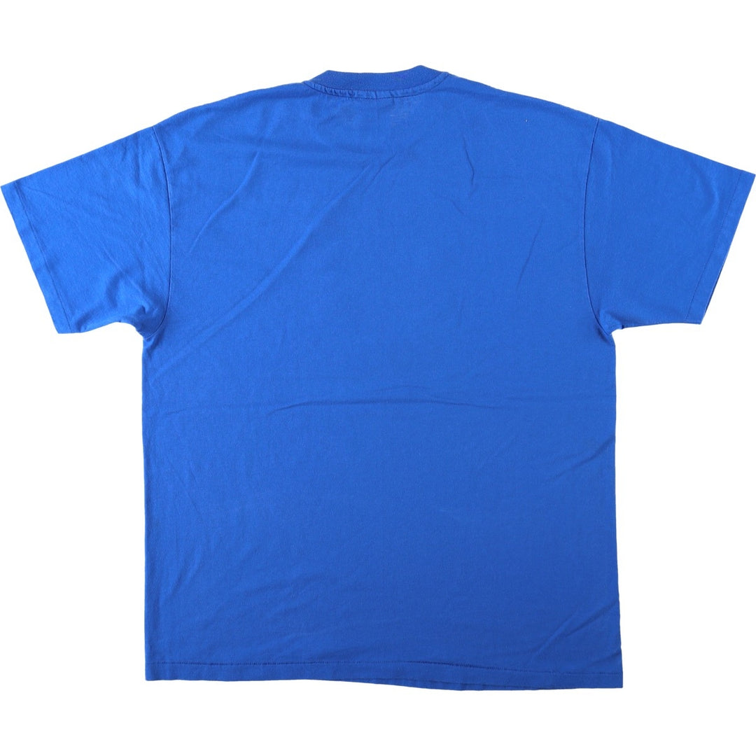 90'S Hanes HEAVYWEIGHT 50 cotton blue type Vintage Second Hand