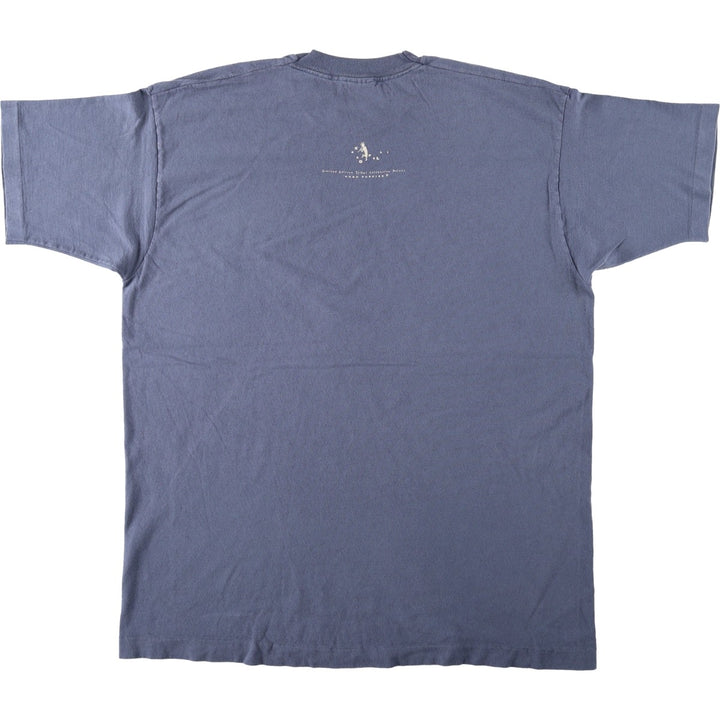 90'S Fruit of the Loom Kokopelli Print T-Shirt, Made in USA, Men's XL equivalent, Vintage cotton navy blue type Vintage Second Hand