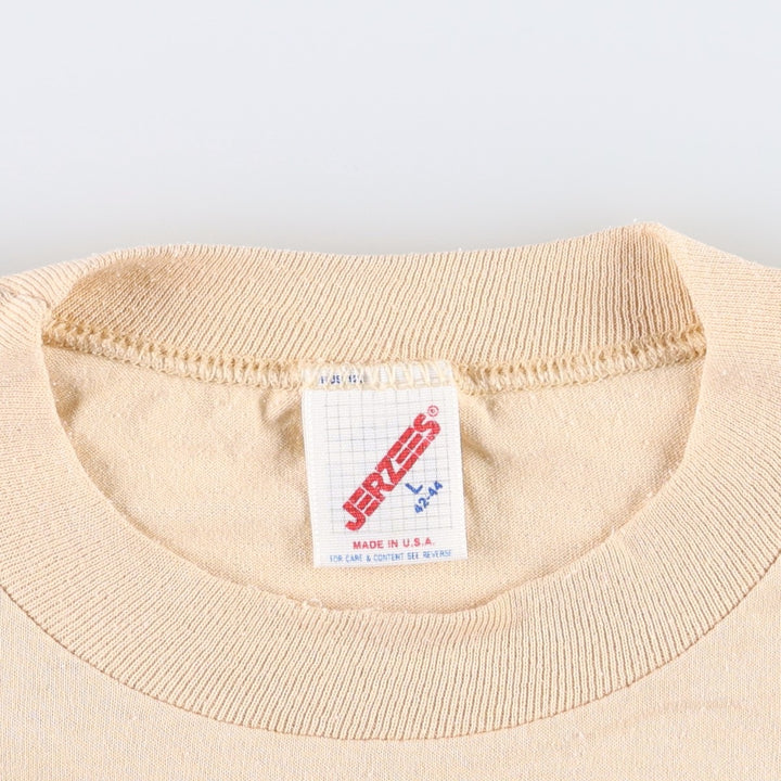 80'S Jerzees FORD Print T-Shirt, Made in USA, Men's Size L (approx.), Vintage cotton Beige type Vintage Second Hand