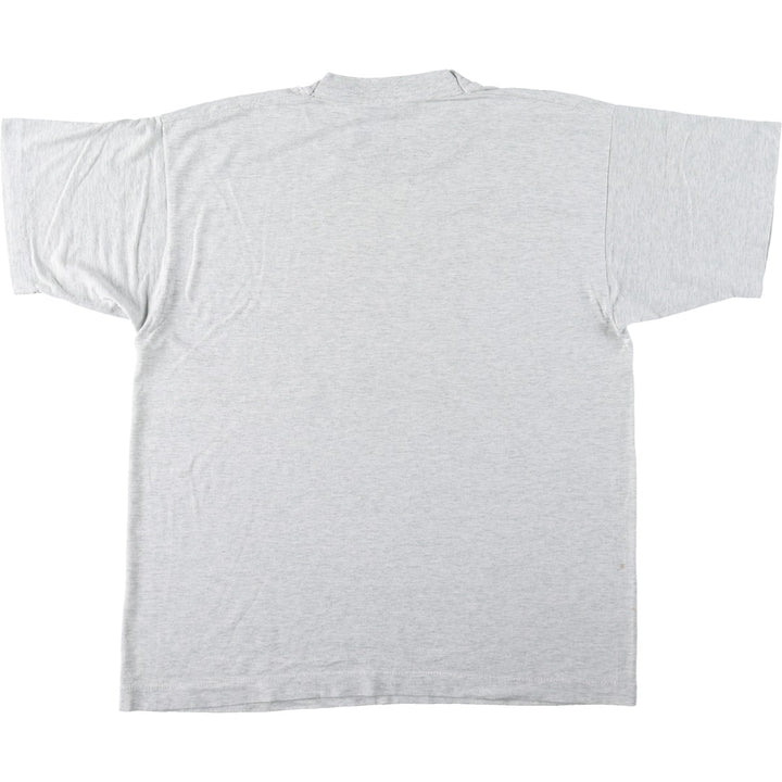 90'S Fruit of the Loom National Rice Month Print T-Shirt, Made in USA, Men's Size L (approx.), Vintage cotton gray type Vintage Second Hand