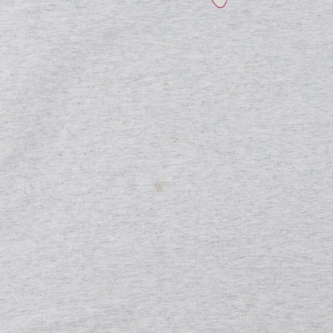 90'S Fruit of the Loom National Rice Month Print T-Shirt, Made in USA, Men's Size L (approx.), Vintage cotton gray type Vintage Second Hand