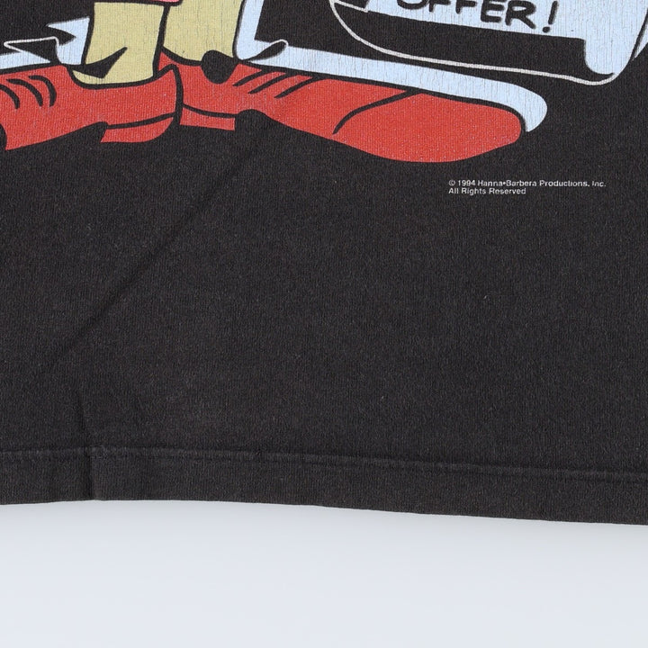 90'S BONDS Magilla Gorilla Character Print T-Shirt, Made in Australia, Men's XXL equivalent, Vintage cotton black type Vintage Second Hand