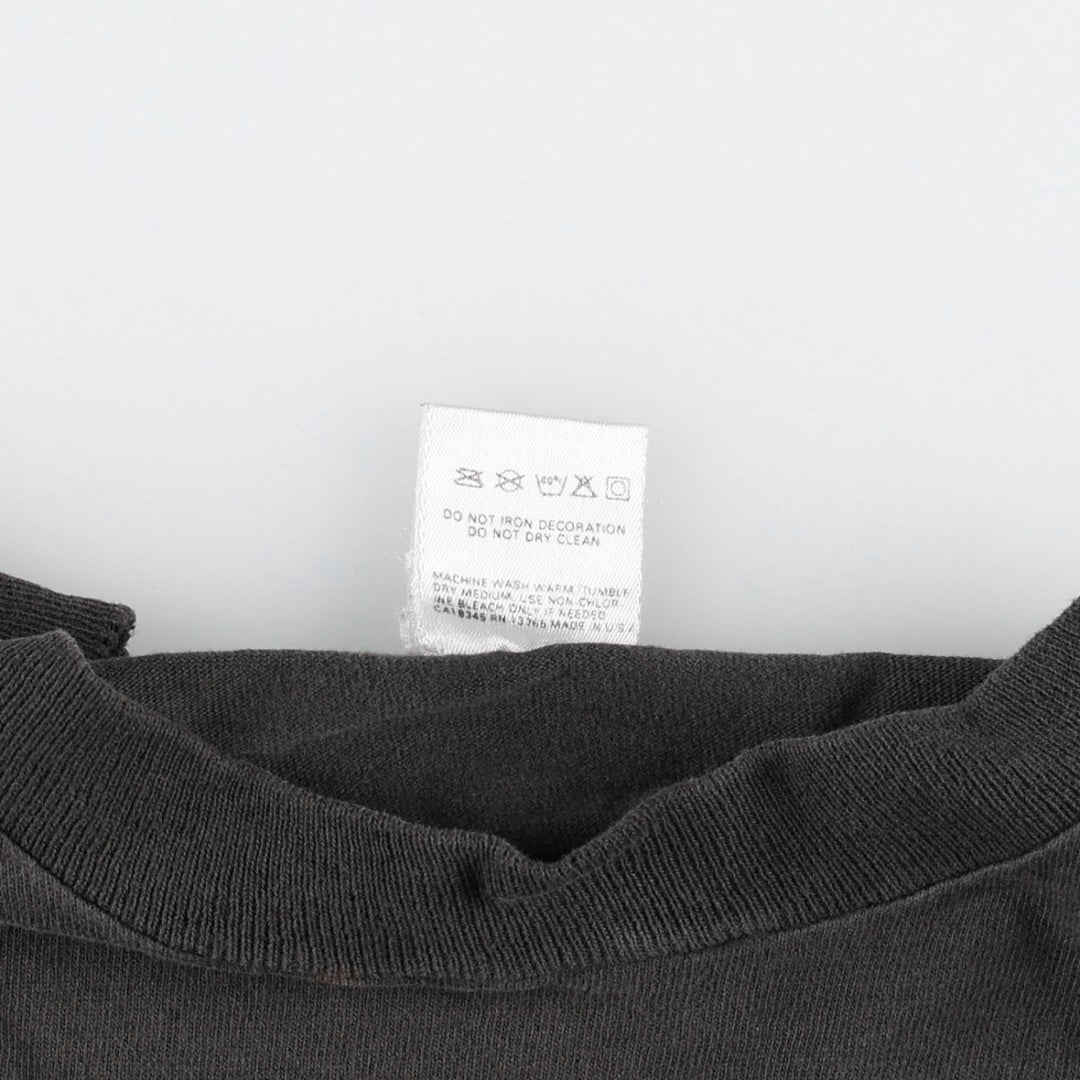 90'S Fruit of the Loom Vietnam War Memorial Souvenir T-Shirt, Made in USA, Men's Size L (approx.), Vintage cotton black type Vintage Second Hand