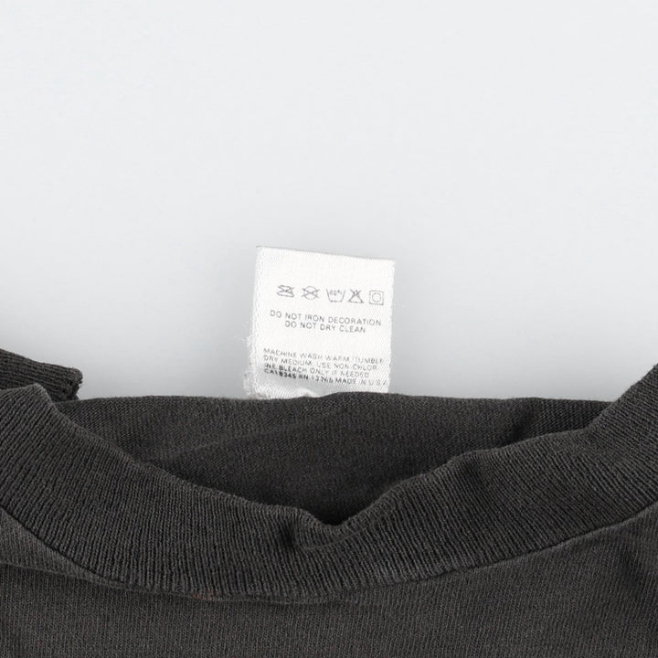 90'S Fruit of the Loom Vietnam War Memorial Souvenir T-Shirt, Made in USA, Men's Size L (approx.), Vintage cotton black type Vintage Second Hand