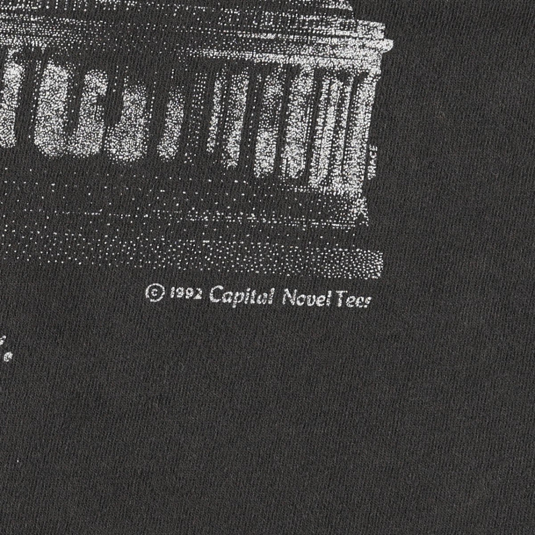 90'S Fruit of the Loom Vietnam War Memorial Souvenir T-Shirt, Made in USA, Men's Size L (approx.), Vintage cotton black type Vintage Second Hand