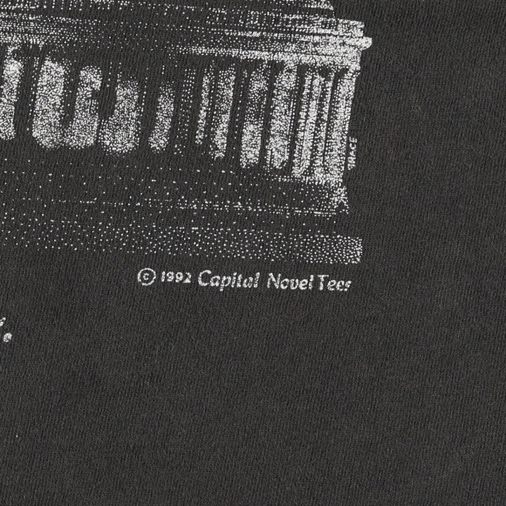 90'S Fruit of the Loom Vietnam War Memorial Souvenir T-Shirt, Made in USA, Men's Size L (approx.), Vintage cotton black type Vintage Second Hand