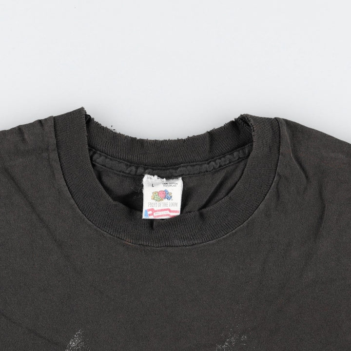 90'S Fruit of the Loom Vietnam War Memorial Souvenir T-Shirt, Made in USA, Men's Size L (approx.), Vintage cotton black type Vintage Second Hand