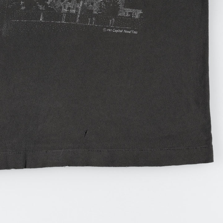 90'S Fruit of the Loom Vietnam War Memorial Souvenir T-Shirt, Made in USA, Men's Size L (approx.), Vintage cotton black type Vintage Second Hand