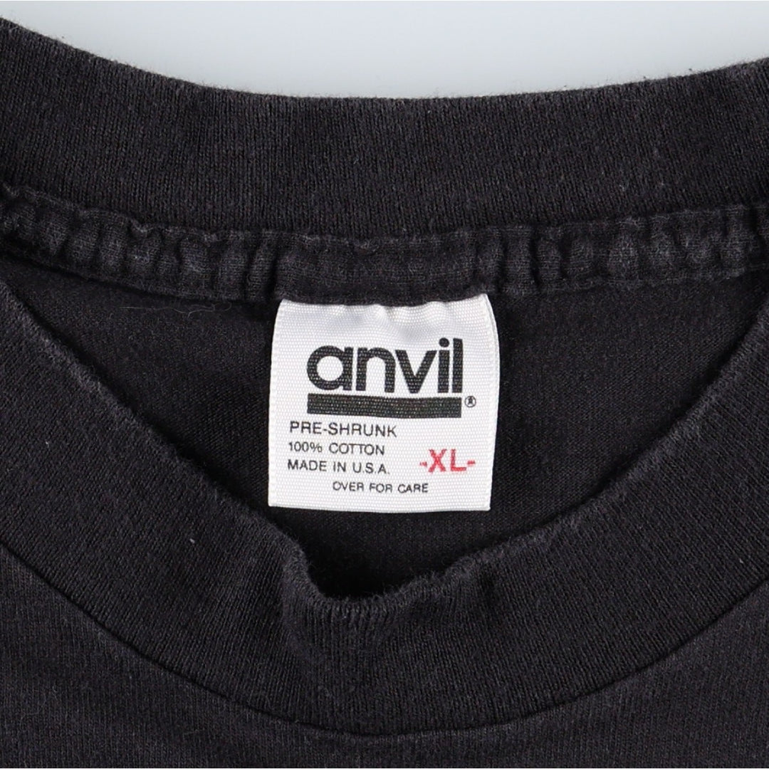 90'S Anvil Glitter Print Starfish Pattern Animal T-Shirt, Made in USA, Men's XL (approx.) Vintage cotton black type Vintage Second Hand