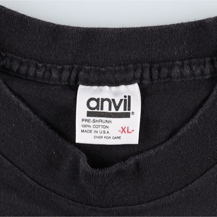 90'S Anvil Glitter Print Starfish Pattern Animal T-Shirt, Made in USA, Men's XL (approx.) Vintage cotton black type Vintage Second Hand