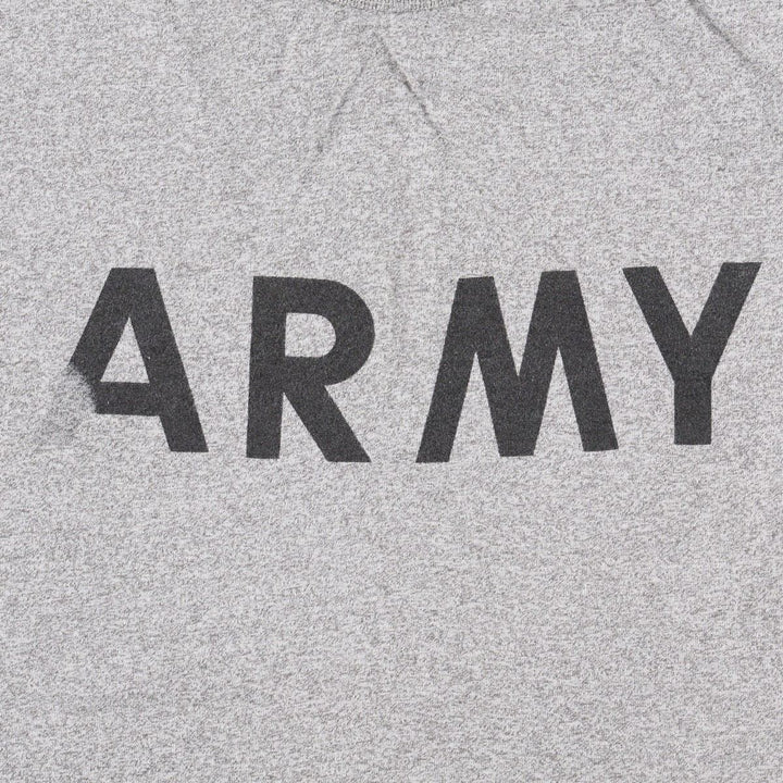USARMY military print T-shirt, men's size M (equivalent) unclear gray type Vintage Second Hand