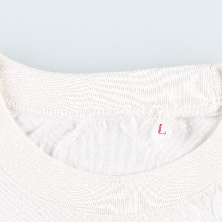 90'S Kanji Print T-Shirt, Men's Size L (Equivalent), Vintage cotton white type Vintage Second Hand