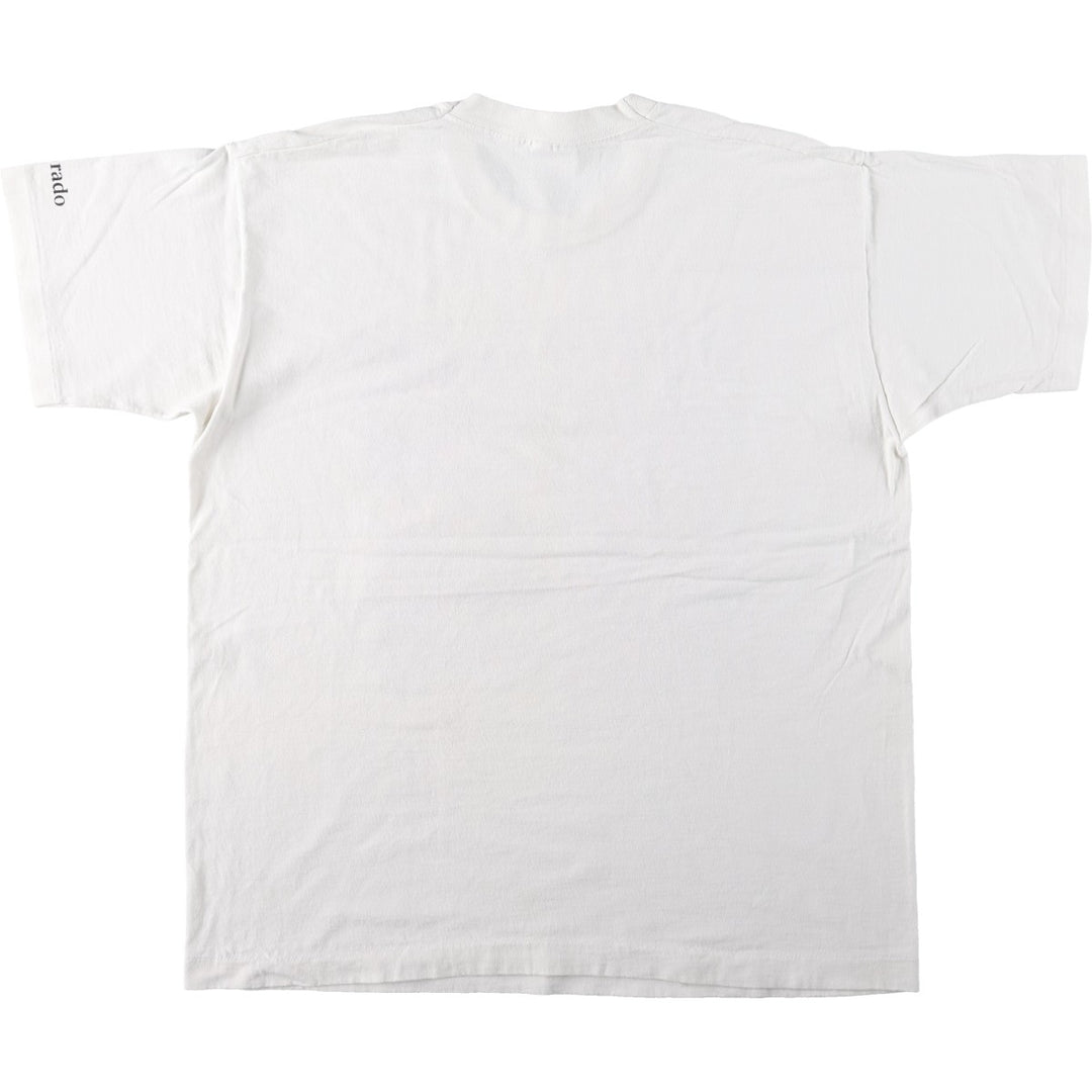 90'S Fruit of the Loom Animal T-Shirt, Made in Canada, Men's XL equivalent, Vintage cotton white type Vintage Second Hand
