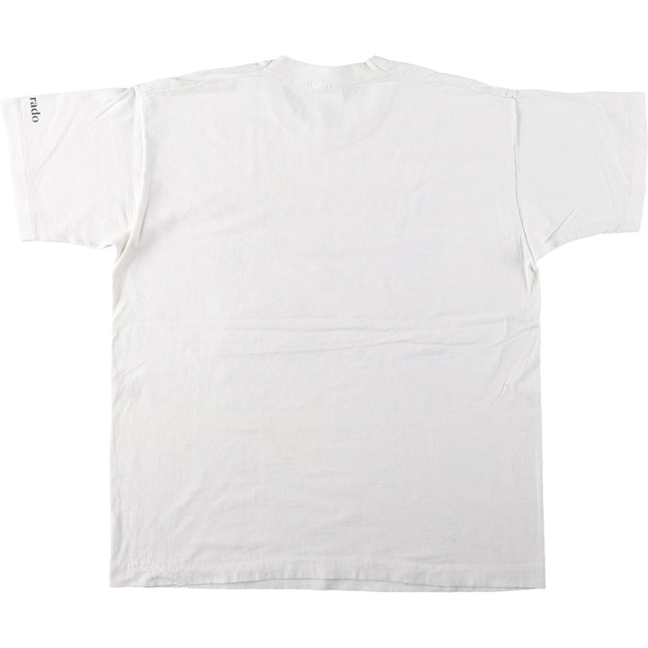 90'S Fruit of the Loom Animal T-Shirt, Made in Canada, Men's XL equivalent, Vintage cotton white type Vintage Second Hand