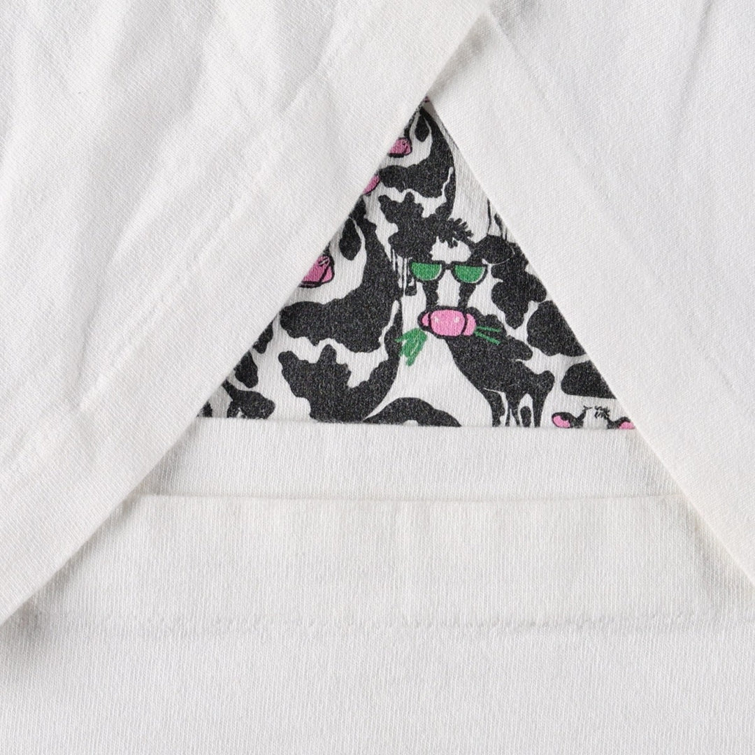 90'S Fruit of the Loom Animal T-Shirt, Made in Canada, Men's XL equivalent, Vintage cotton white type Vintage Second Hand