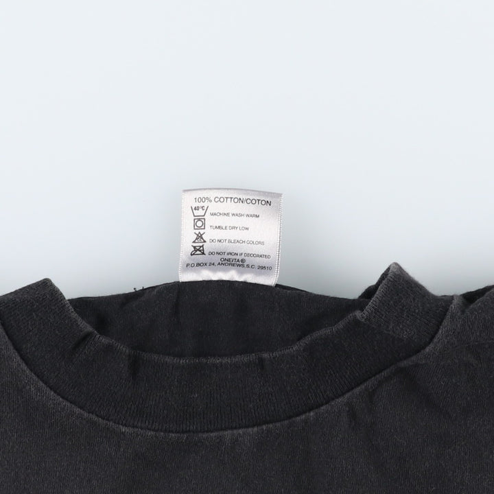 90'S ONEITA Souvenir T-shirt, Made in USA, Men's Size L (approx.), Vintage cotton black type Vintage Second Hand