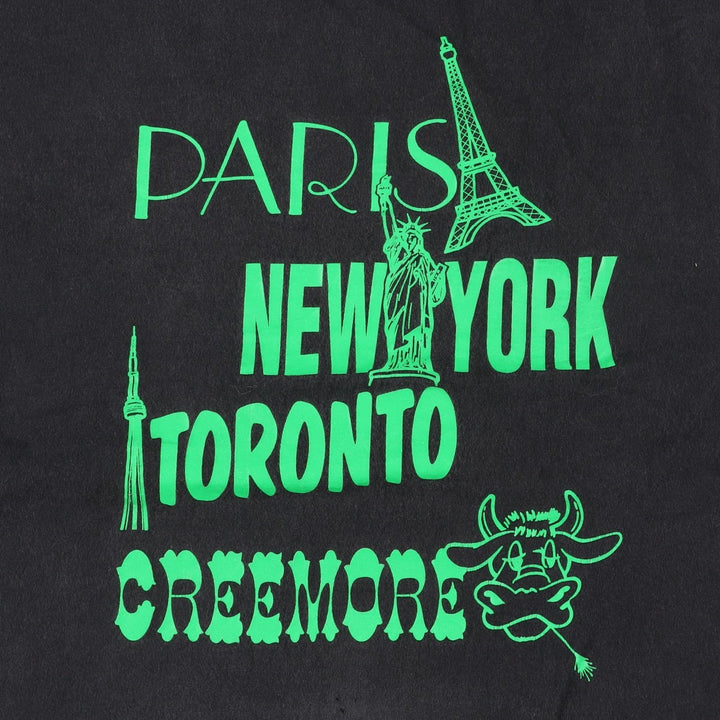 90'S ONEITA Souvenir T-shirt, Made in USA, Men's Size L (approx.), Vintage cotton black type Vintage Second Hand
