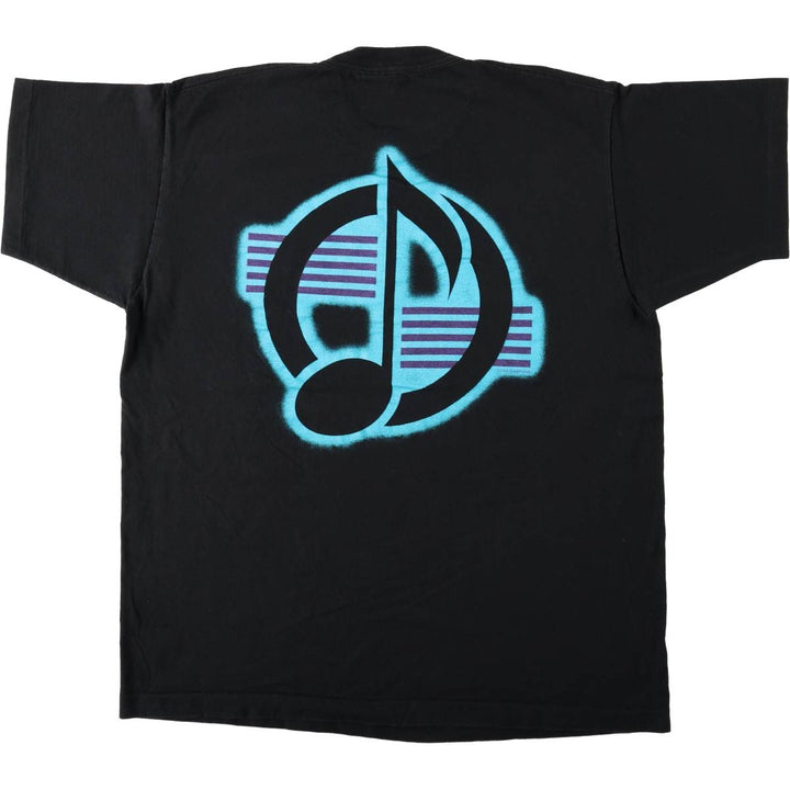 90'S Fruit of the Loom MHS Choir Print T-Shirt, Made in USA, Men's XL equivalent, Vintage cotton black type Vintage Second Hand