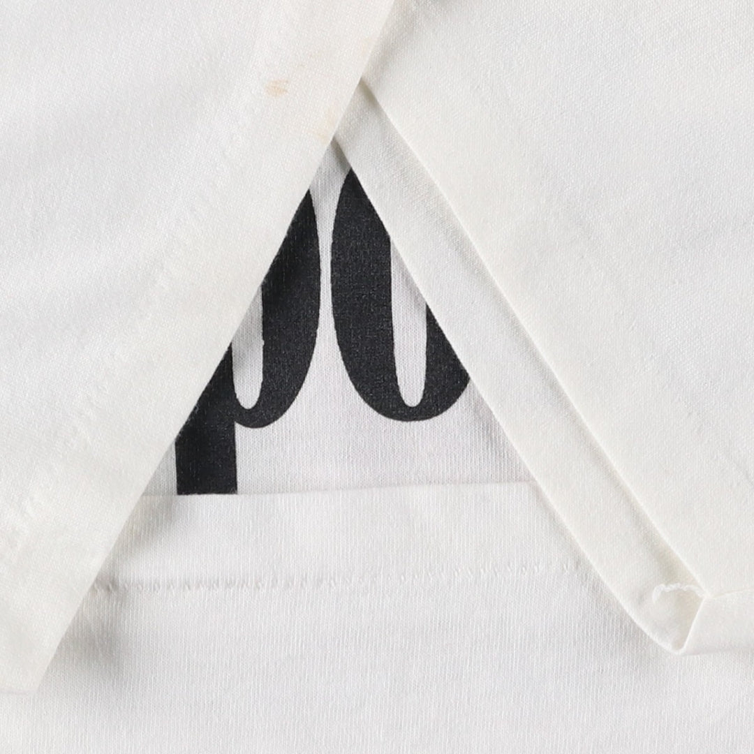 90'S ONEITA KompoZur Wrap T-Shirt, Men's XXL equivalent, Vintage cotton white type Vintage Second Hand