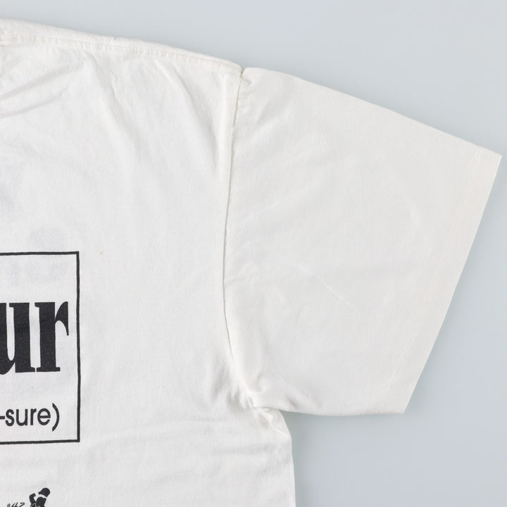 90'S ONEITA KompoZur Wrap T-Shirt, Men's XXL equivalent, Vintage cotton white type Vintage Second Hand