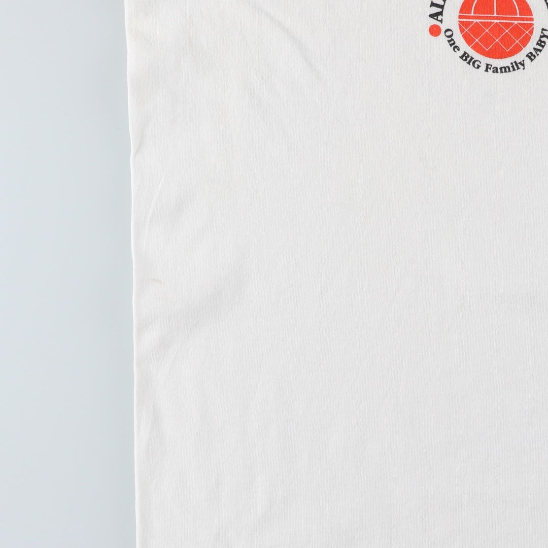 90'S ONEITA KompoZur Wrap T-Shirt, Men's XXL equivalent, Vintage cotton white type Vintage Second Hand