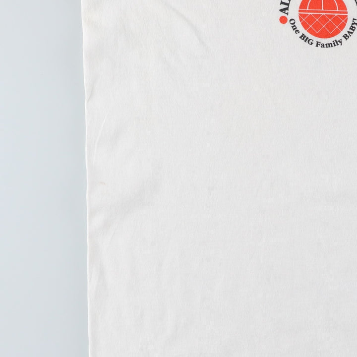 90'S ONEITA KompoZur Wrap T-Shirt, Men's XXL equivalent, Vintage cotton white type Vintage Second Hand