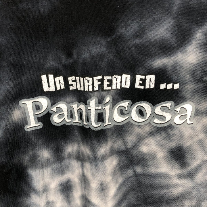 Etcetera Skull Pattern Tie-Dye Print T-Shirt, Made in Spain, Men's XL Equivalent cotton black type Vintage Second Hand