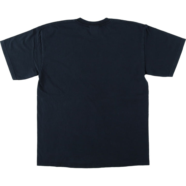 Gildan Message Print T-Shirt, Men's Size M (equivalent) cotton black type Vintage Second Hand
