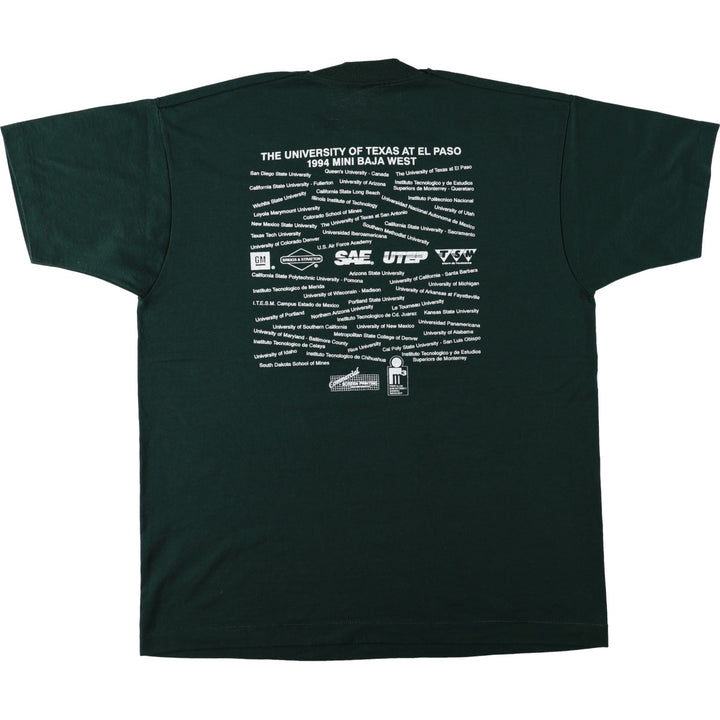 90'S Fruit of the Loom Best Printed T-shirt, Made in USA, Men's XL, Vintage cotton Green type dark green Vintage Second Hand