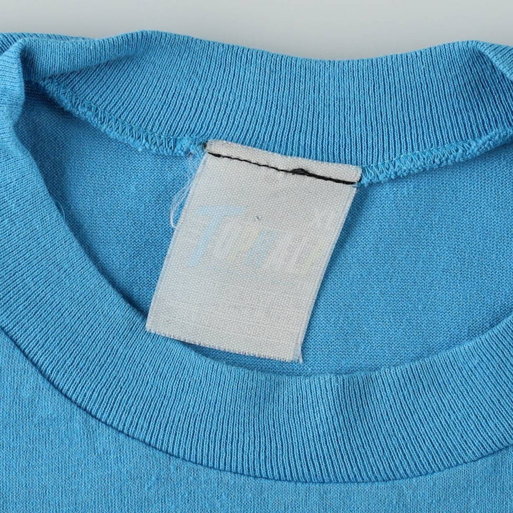 TOPHALF Printed T-Shirt, Men's XL (approx.) unclear Blue type light blue Vintage Second Hand