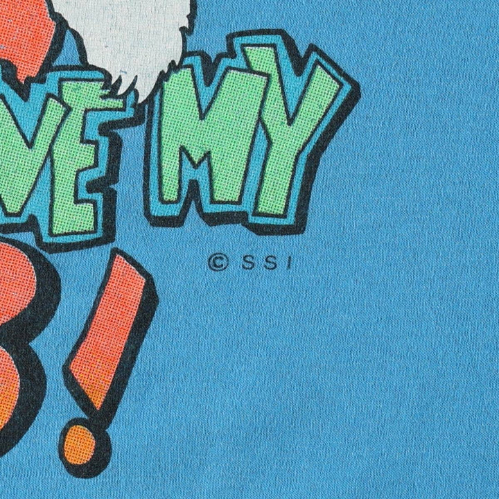 TOPHALF Printed T-Shirt, Men's XL (approx.) unclear Blue type light blue Vintage Second Hand