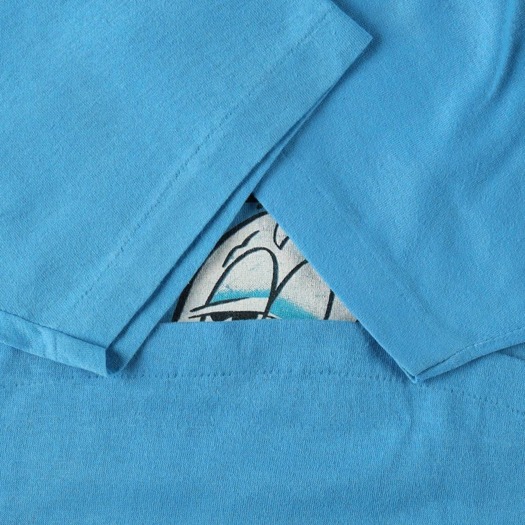 TOPHALF Printed T-Shirt, Men's XL (approx.) unclear Blue type light blue Vintage Second Hand