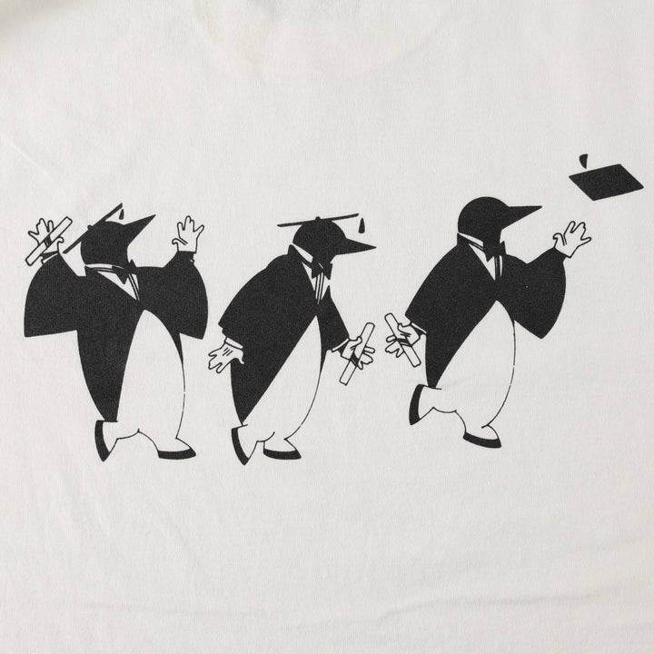 90'S Fruit of the Loom printed T-shirt, made in the USA, men's XL size, vintage cotton white type Vintage Second Hand
