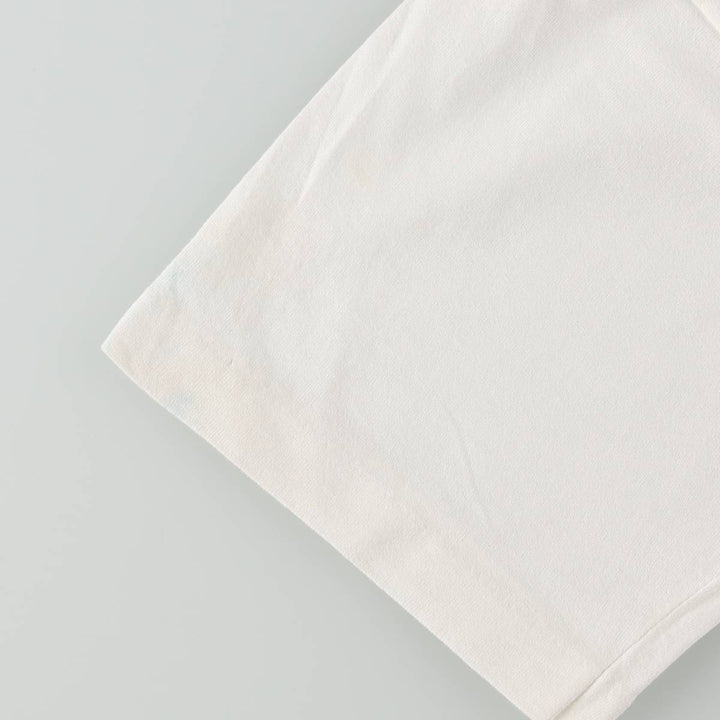90'S Fruit of the Loom printed T-shirt, made in the USA, men's XL size, vintage cotton white type Vintage Second Hand