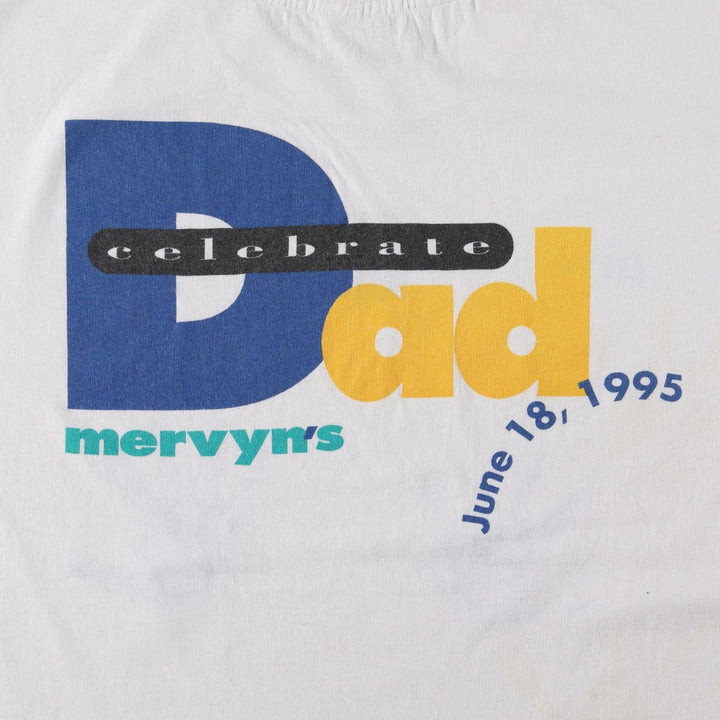 90'S SOLAR-T Message Print T-Shirt, Men's XL (approx.), Vintage cotton white type Vintage Second Hand