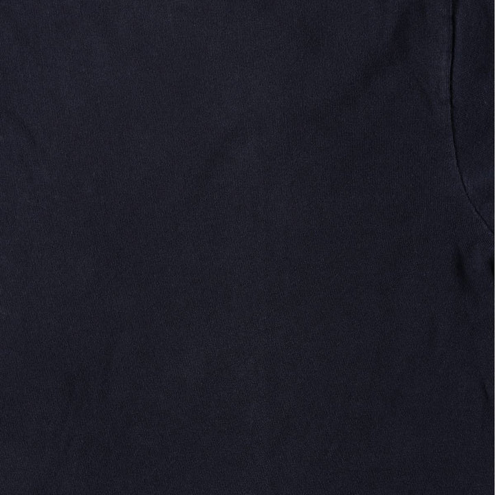 2000'S JENSEN Print T-Shirt, Made in USA, Men's Size XXXL (approx.) cotton navy blue type Vintage Second Hand